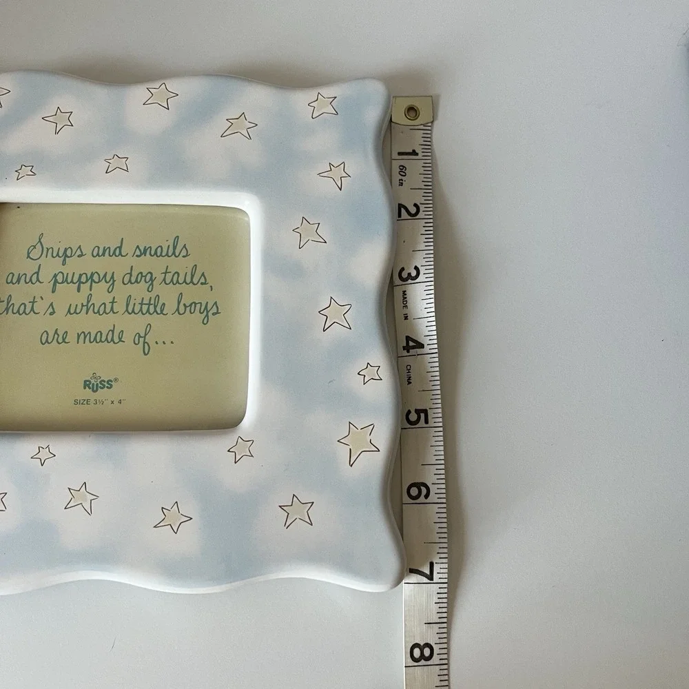 Russ Ceramic Picture Frame Fits 3.5